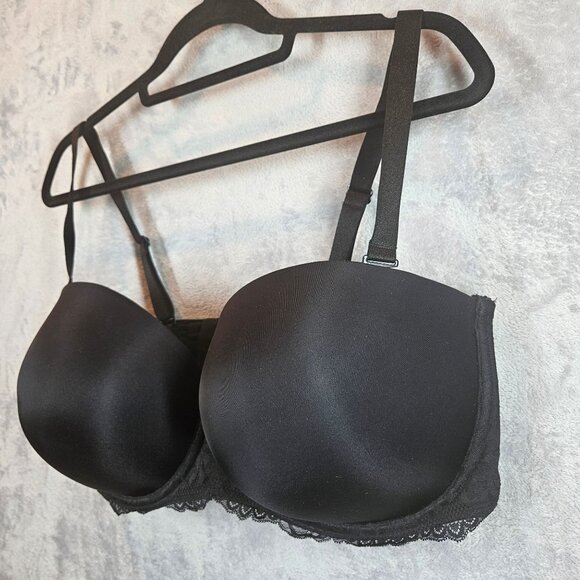 Torrid Curve Black Bra 42G Lace Adjustable cross or strapless Sexy Supportive - Picture 3 of 13